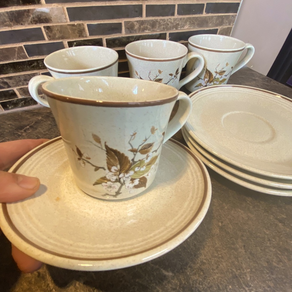 Royal Doulton Wild Cherry Cups & Saucers